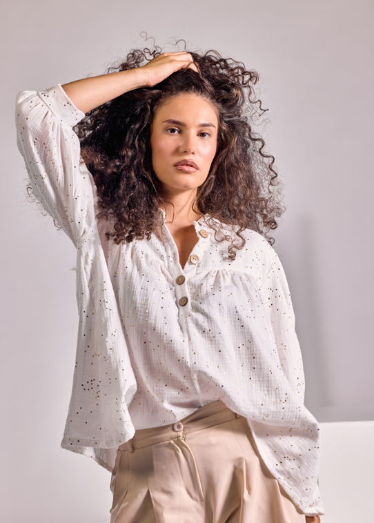 Camicia a pois eleganti