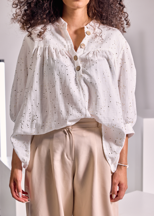 Camicia a pois eleganti