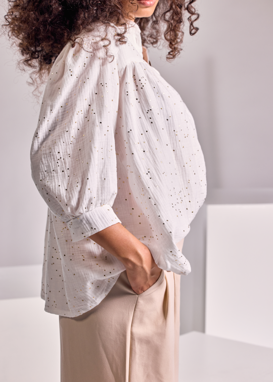 Camicia a pois eleganti