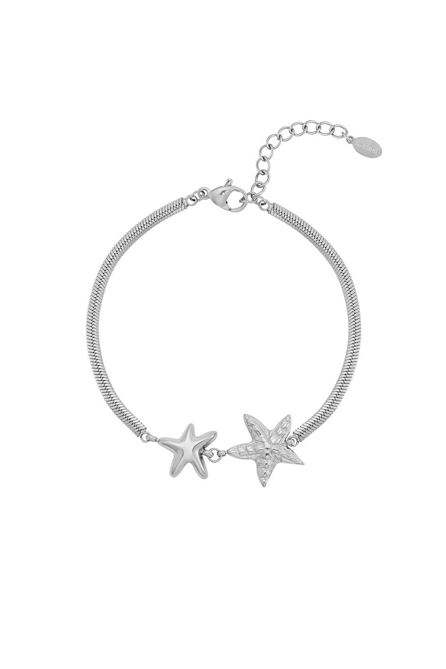 Narukvica Luxe Double Star - silver