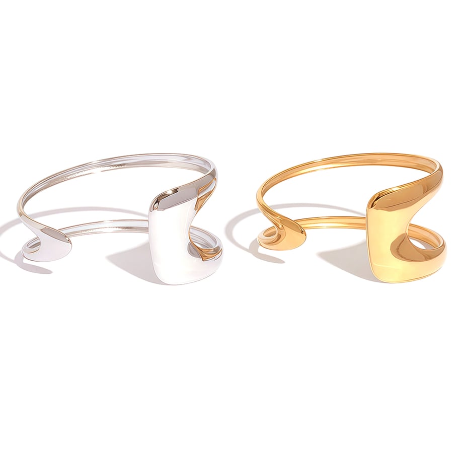 Narukvica Luxe Irregular Bangle - gold