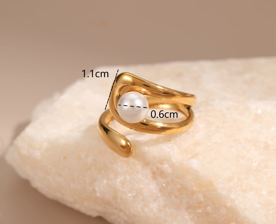 Prsten Luxe Irregular Pearl