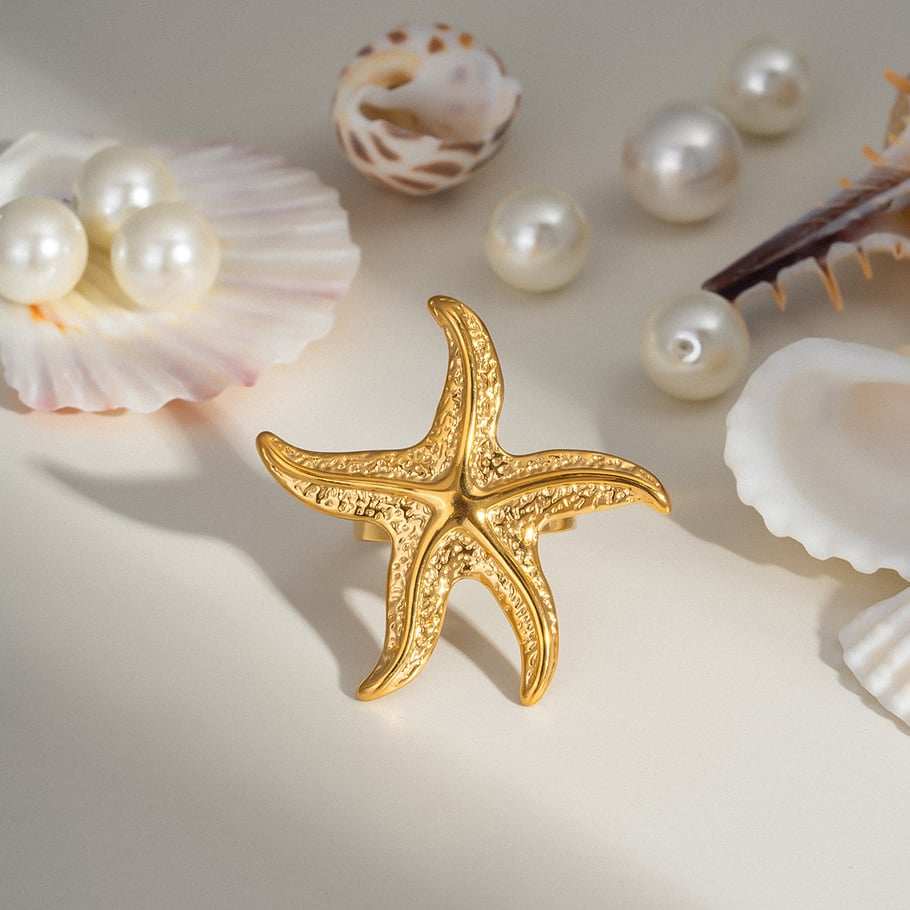 Prsten Luxe Simple Starfish