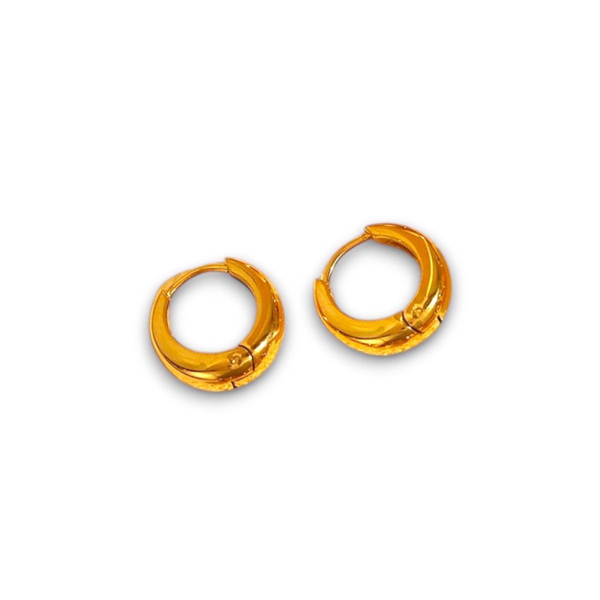 Orecchini a cerchio rotondi Luxe Classic - oro