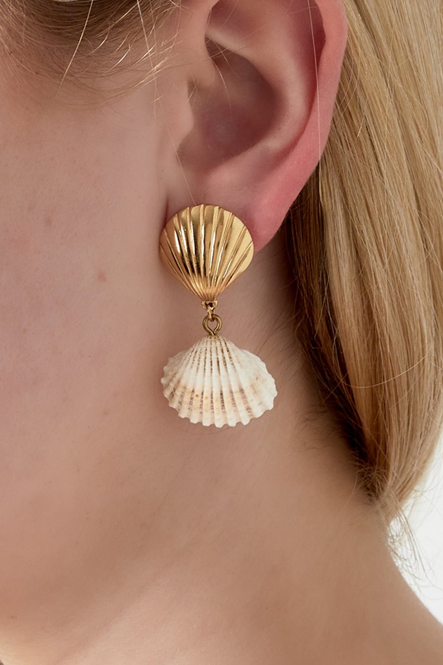 Naušnice Luxe Shell and Sea