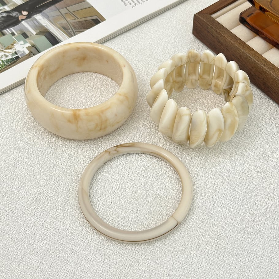Bracelet Luxe Retro Resin Two