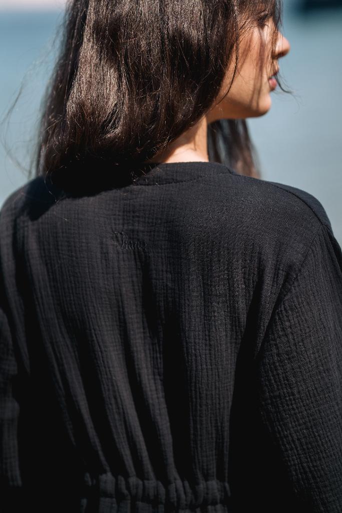 hawe Beach pareo/kaftan black