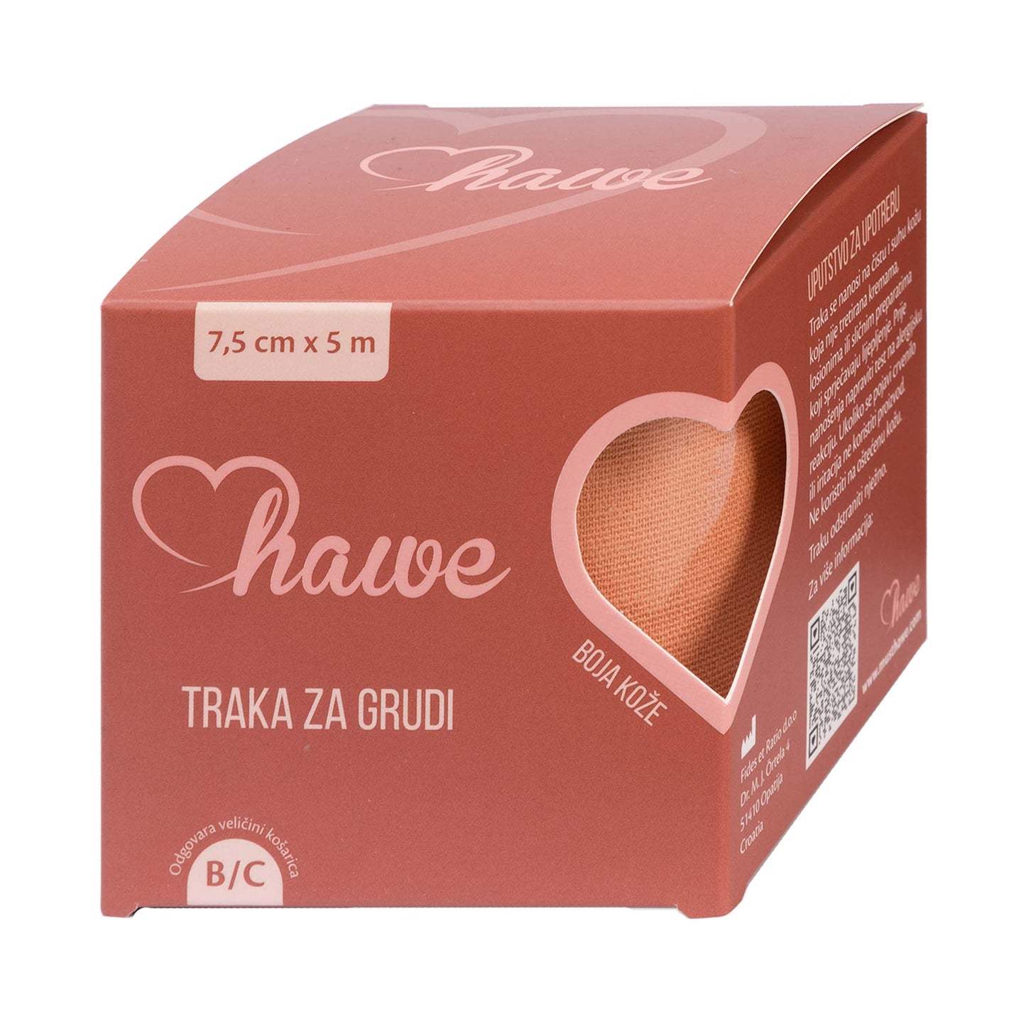 Traka za grudi boja kože