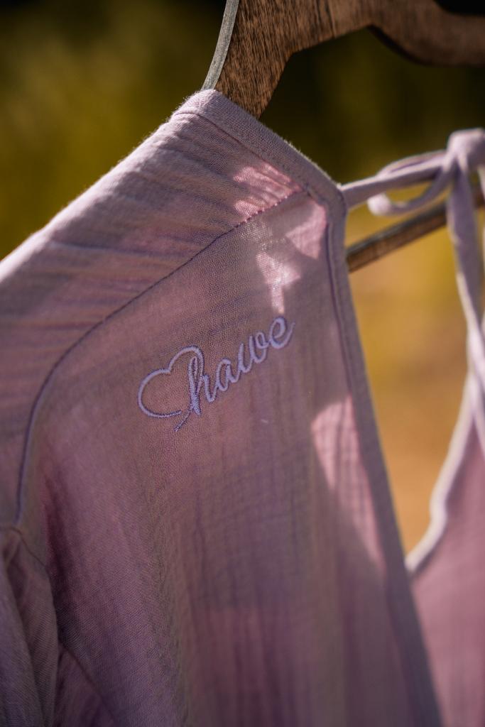 hawe long muslin dress lavander