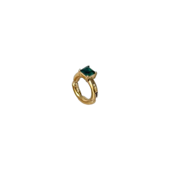 Earcuff Square - verde