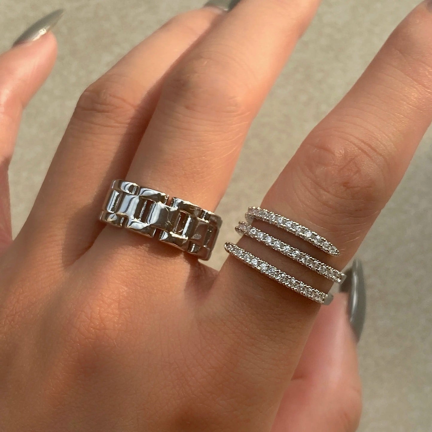 Prsten Luxe Cubic Zirconia - silver