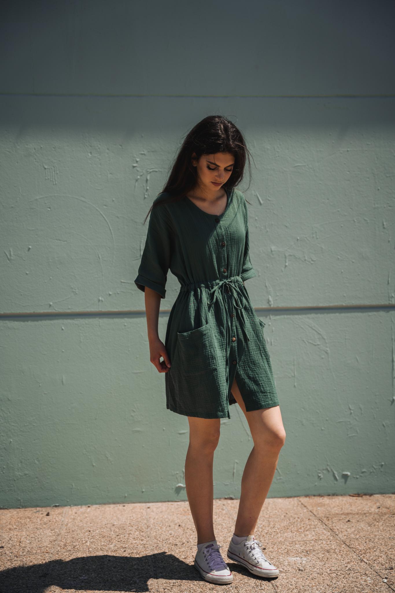 hawe summer loose military green