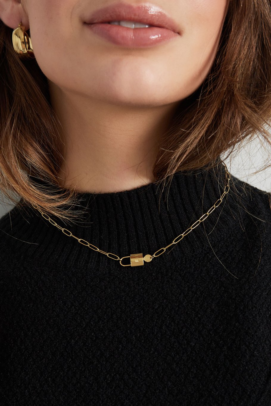 Lančić Luxe Chain Lock - gold