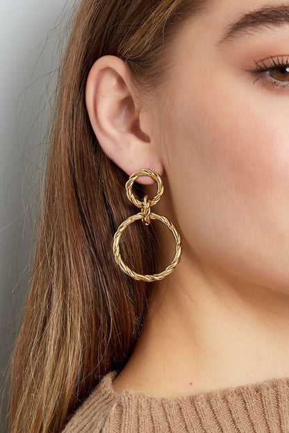 Orecchini Luxe Diamond con Perla Goccia - Oro