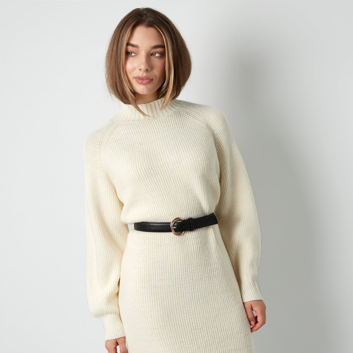 Dress Saturday Snuggle Long - white