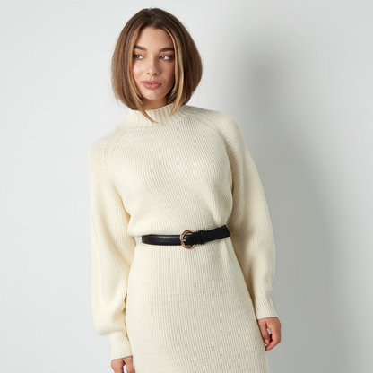 Dress Saturday Snuggle Long - white
