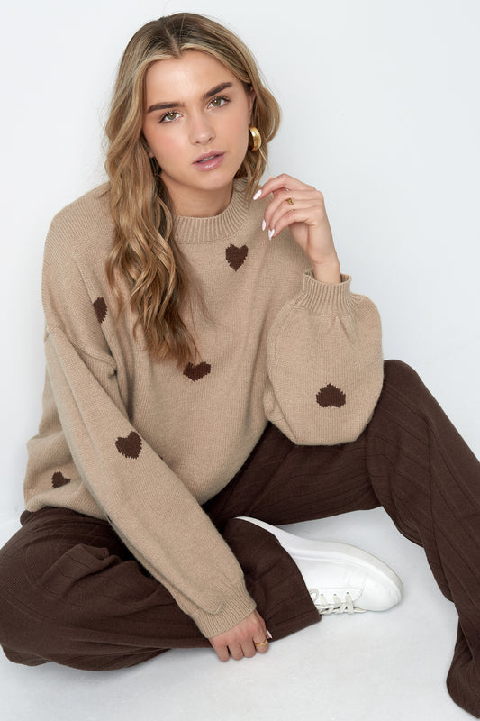 Heartfelt Hugs sweater - camel