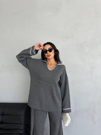 Knitwear Set - Dark Grey