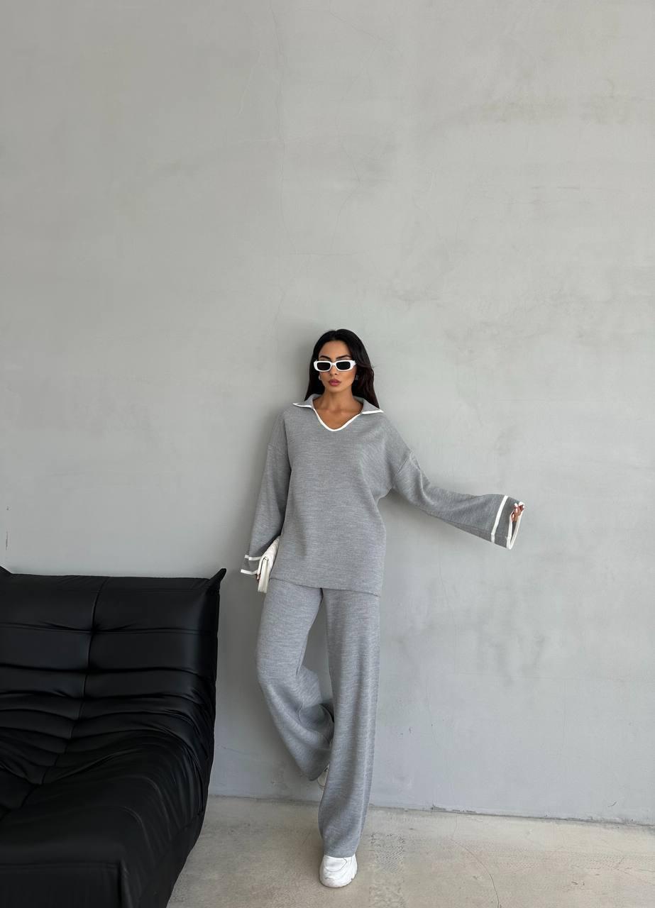 Knitwear Set - Light Grey