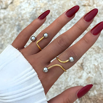 Prsten Luxe Line Balls Two