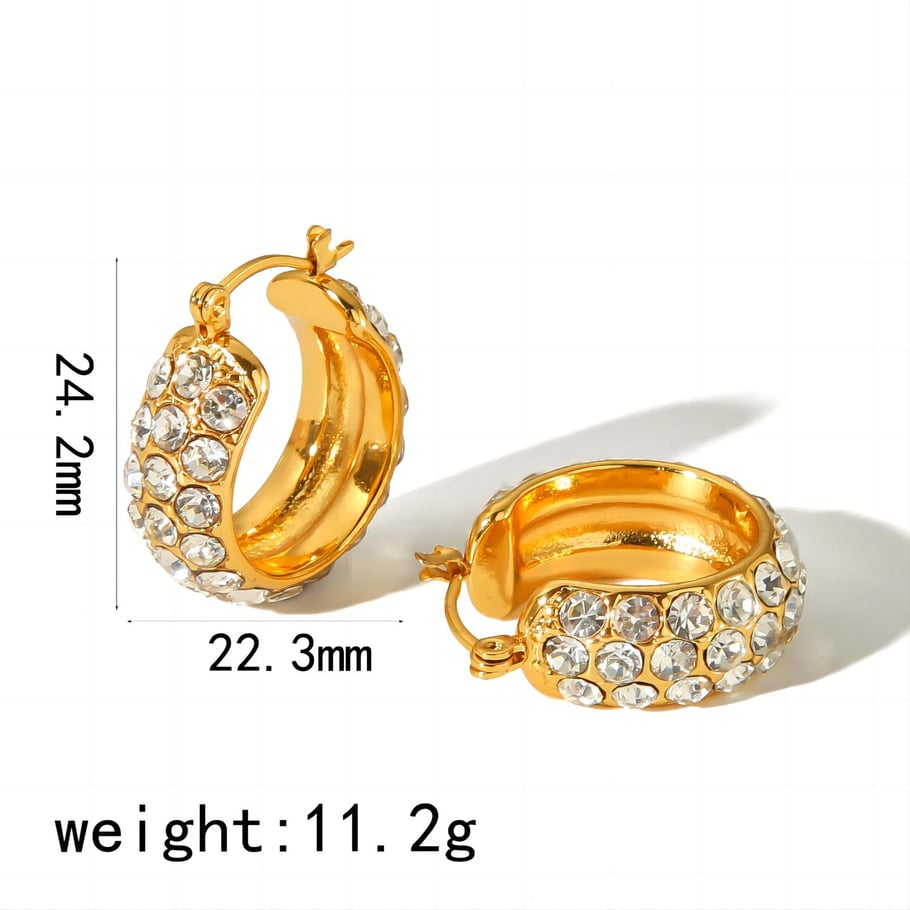 Naušnice Luxe Full Zircon