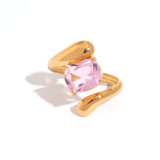 Prsten Luxe Light Pink Oval