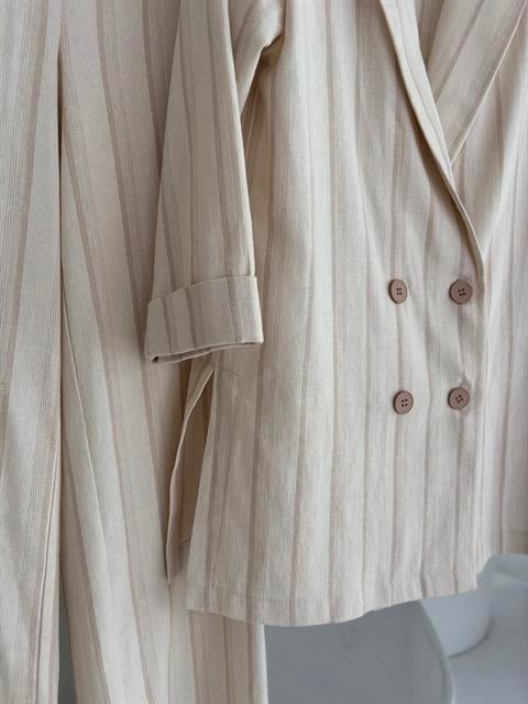 Odijelo Maxi Striped Linen
