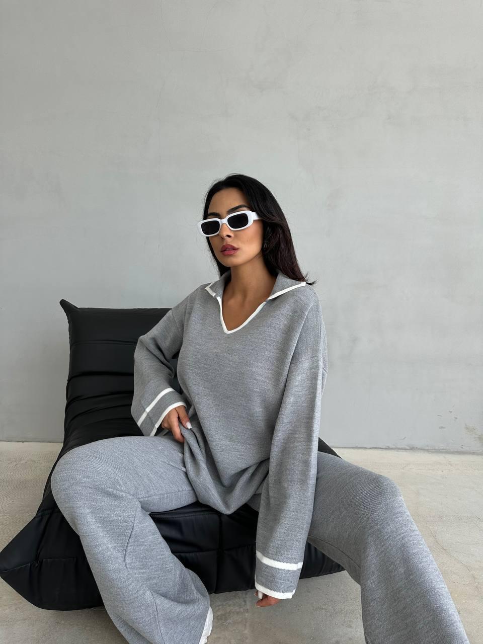 Knitwear Set - Light Grey