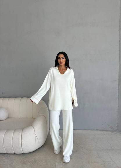 Knitwear Suit - White