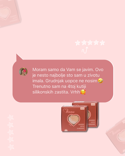 Protezione per capezzoli in silicone 8 cm