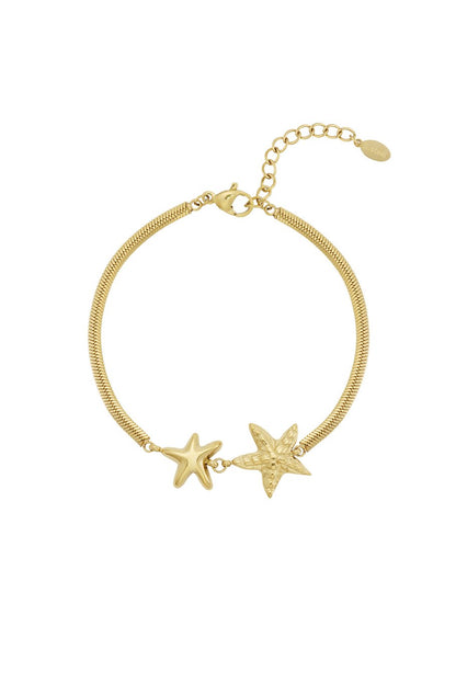 Narukvica Luxe Double Star - gold