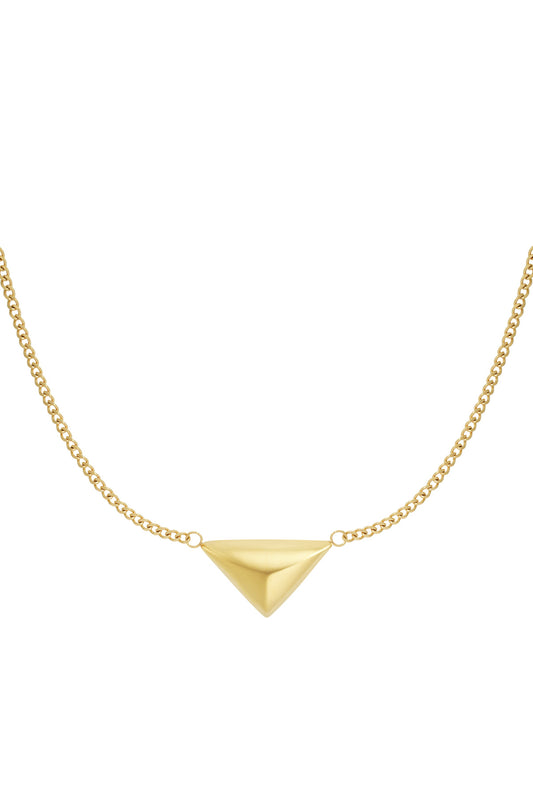 Lančić Luxe Triangle Love - gold