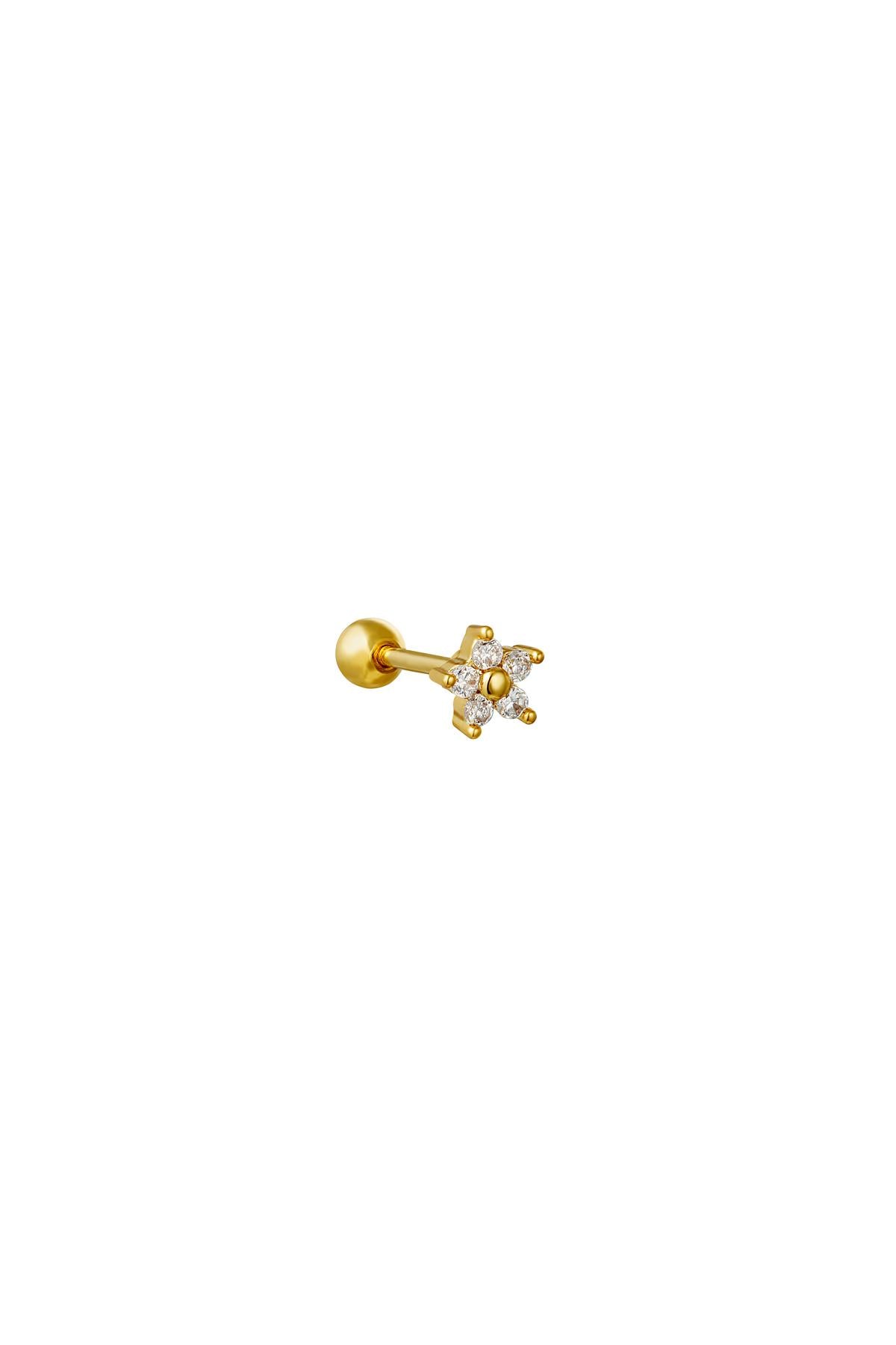 Piercing Tiny Flower Gold