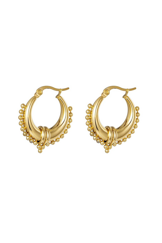 Naušnice Luxe Etno - gold