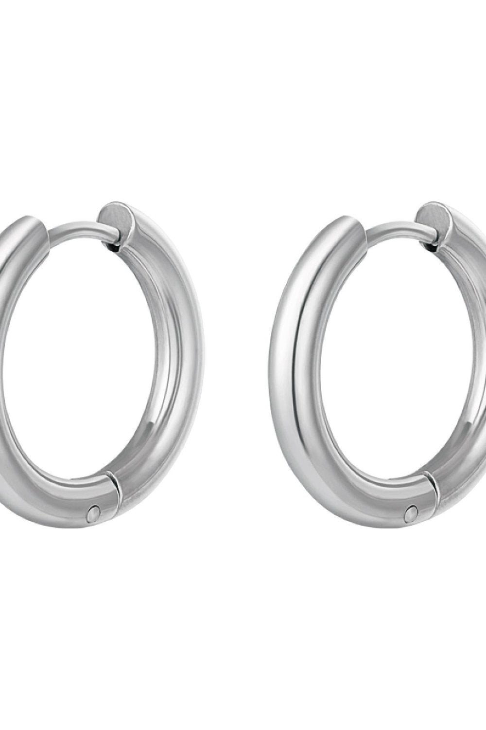 Earrings Luxe Woven Rectangle - Silver