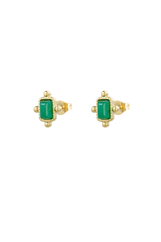 Stud Vintage - Gold/Green