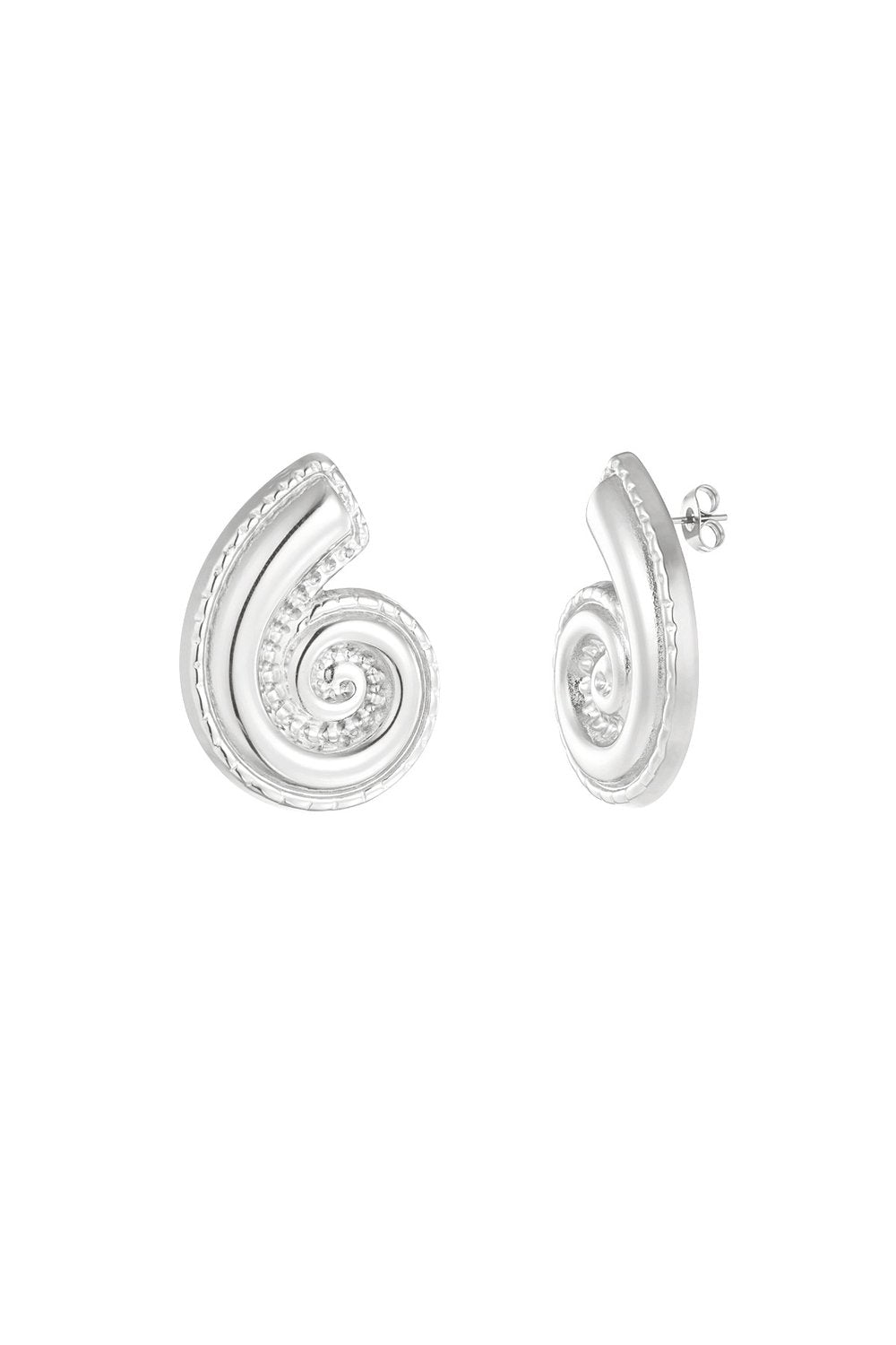Orecchini Luxe Woven Rectangle - Argento
