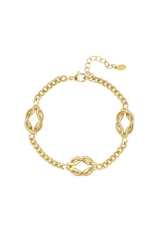 Narukvica Luxe Love Knot - gold