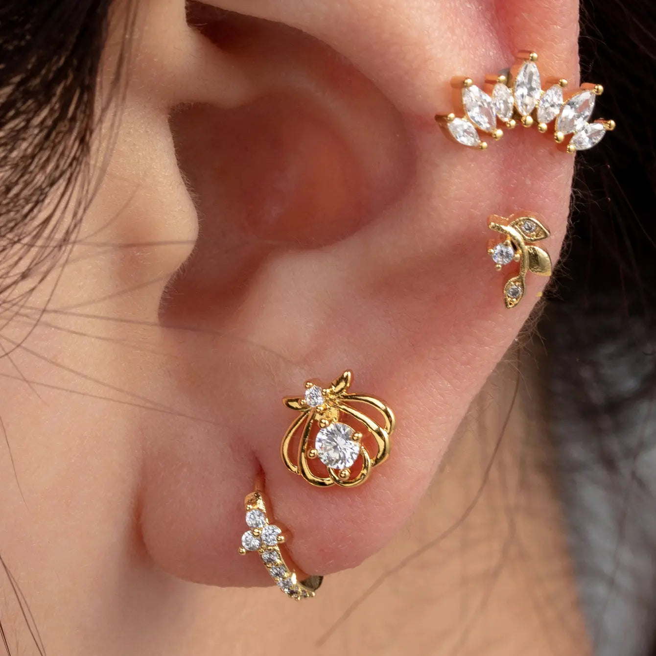 Piercing Ovals - gold