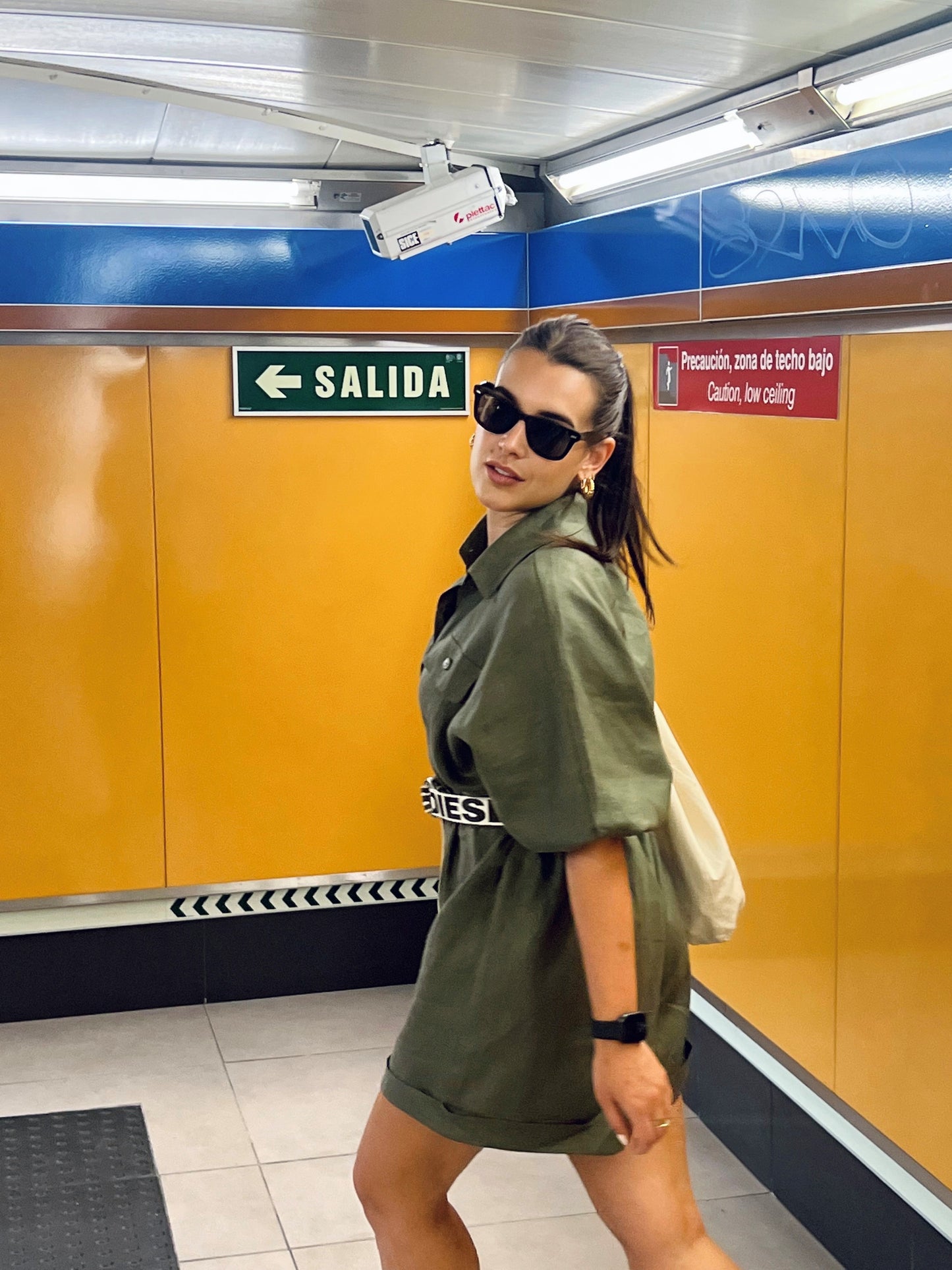 Linen Jumpsuit - Military Green