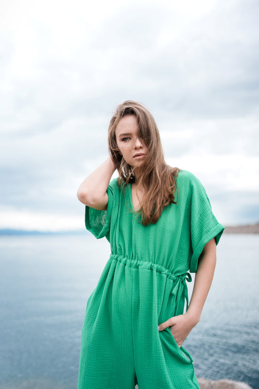 Ease In Jumpsuit - green