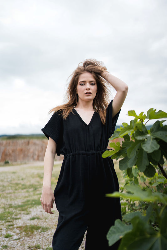 Ease In Jumpsuit - black