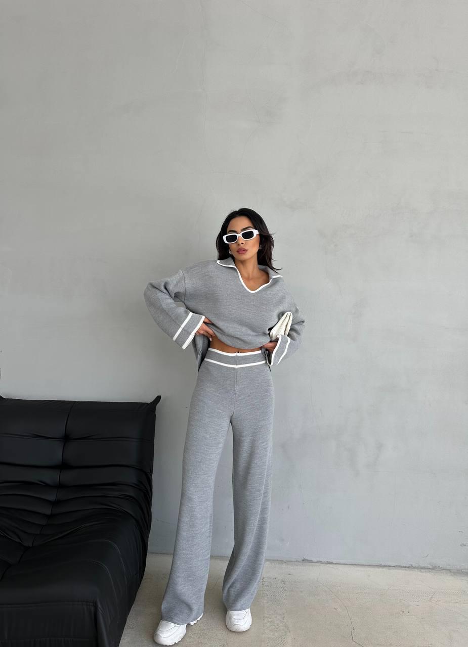 Knitwear Set - Light Grey