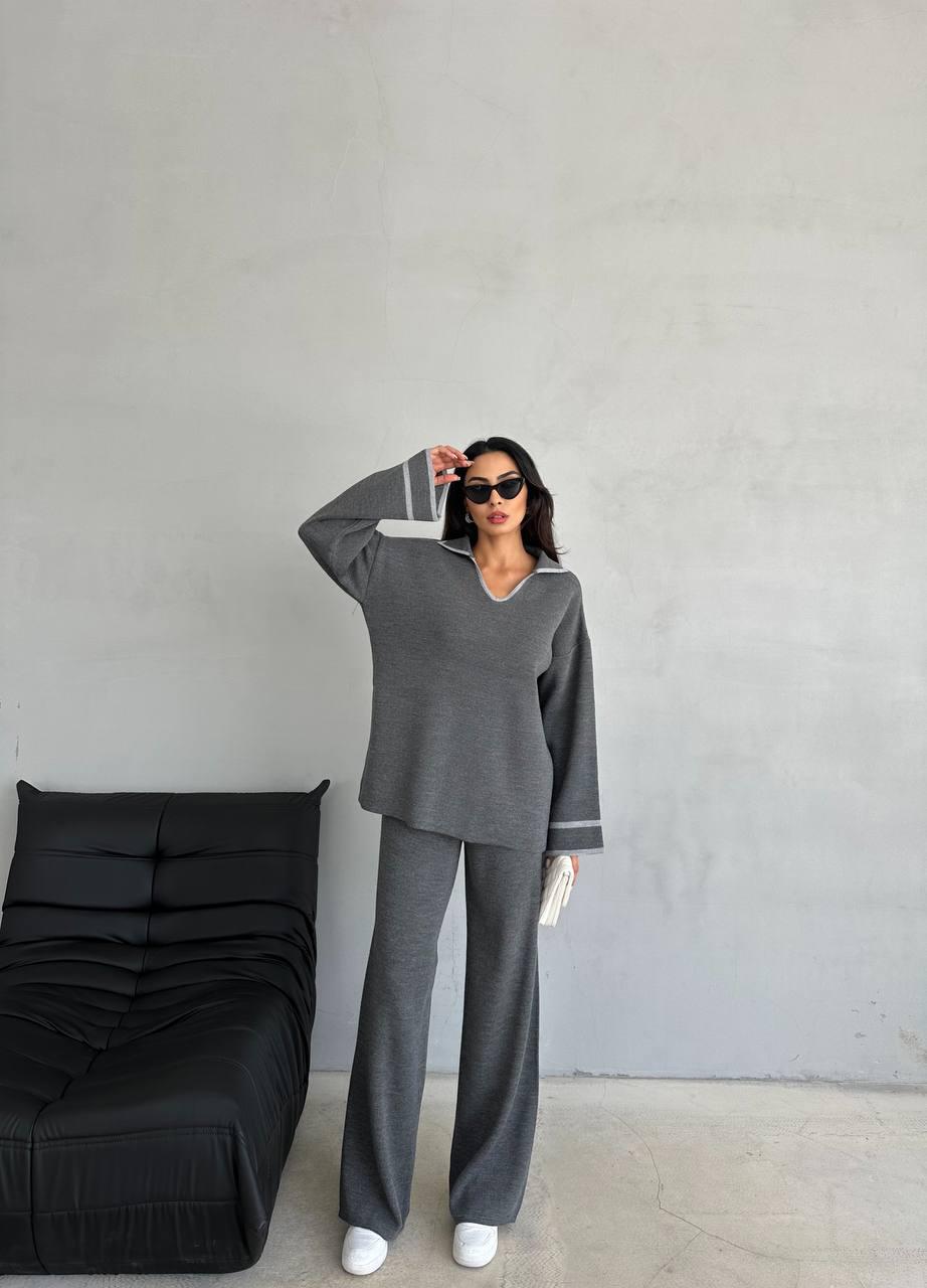 Knitwear Set - Dark Grey