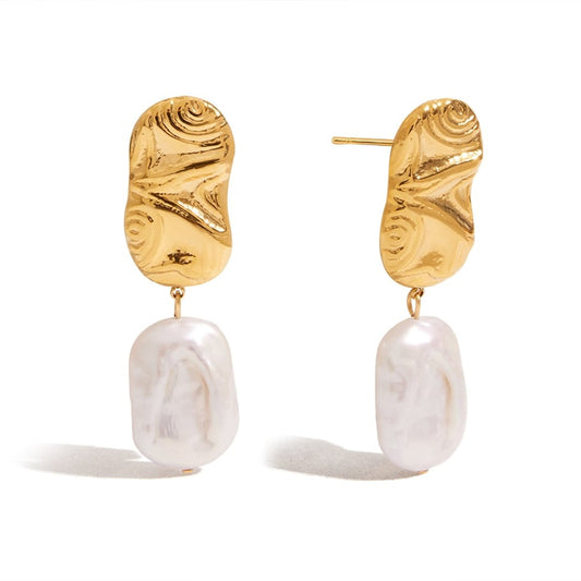 Luxe Retro Drop Earrings