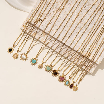 Lančić Luxe Stone Pendant