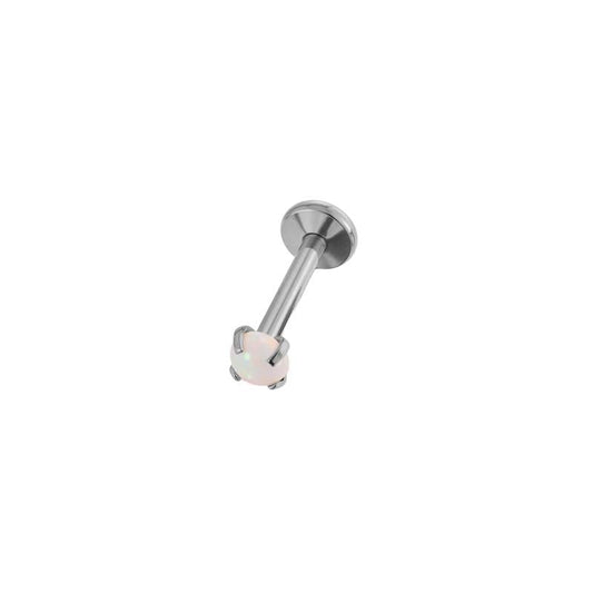 Piercing White Zircon - silver