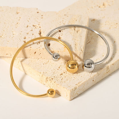 Narukvica Luxe Two Ball Bangle - gold