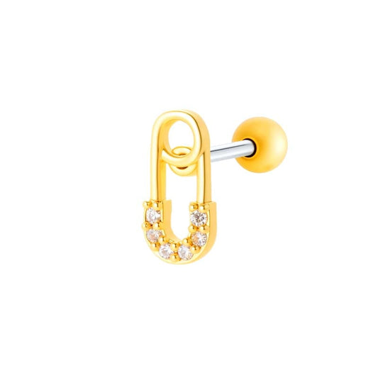 Piercing Paper Clip - gold