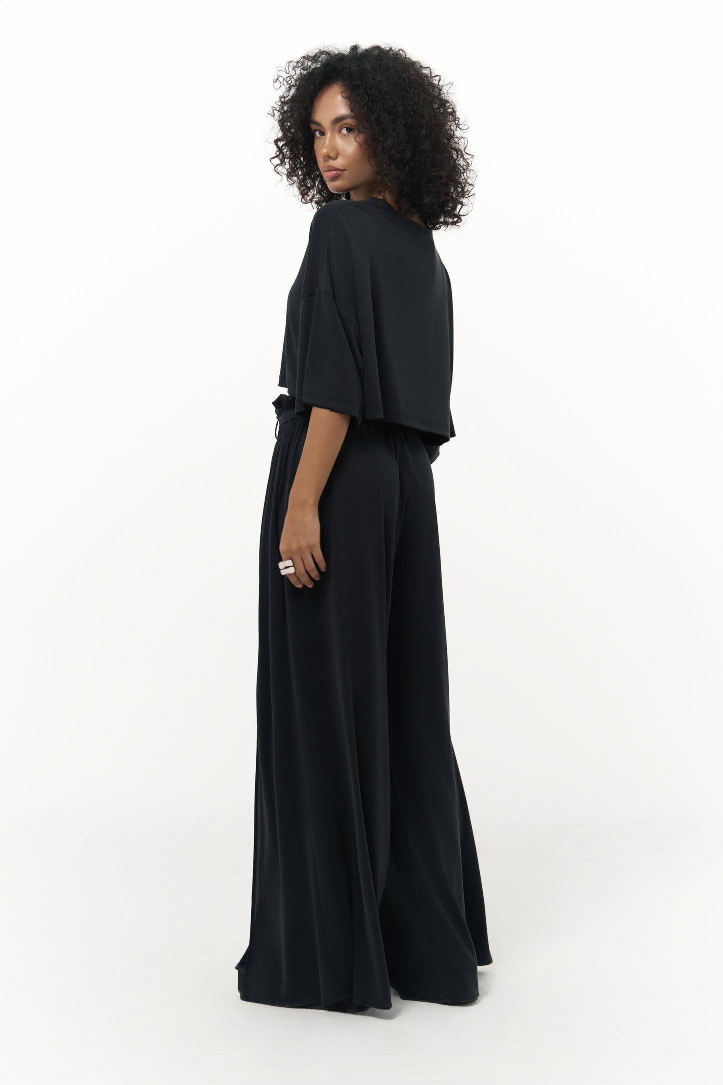 Komplet Maxi Nell Crop - black